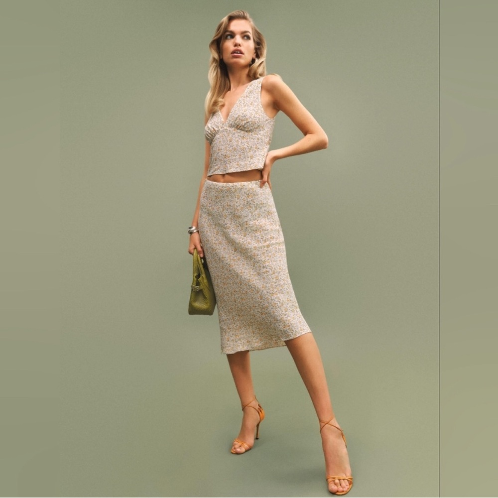 NWT Reformation Ryan Two Piece Set - Lima, Size 4P